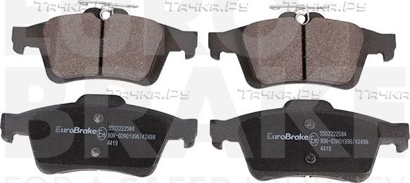 Тормозные колодки Eurobrake. Артикул 5502222584