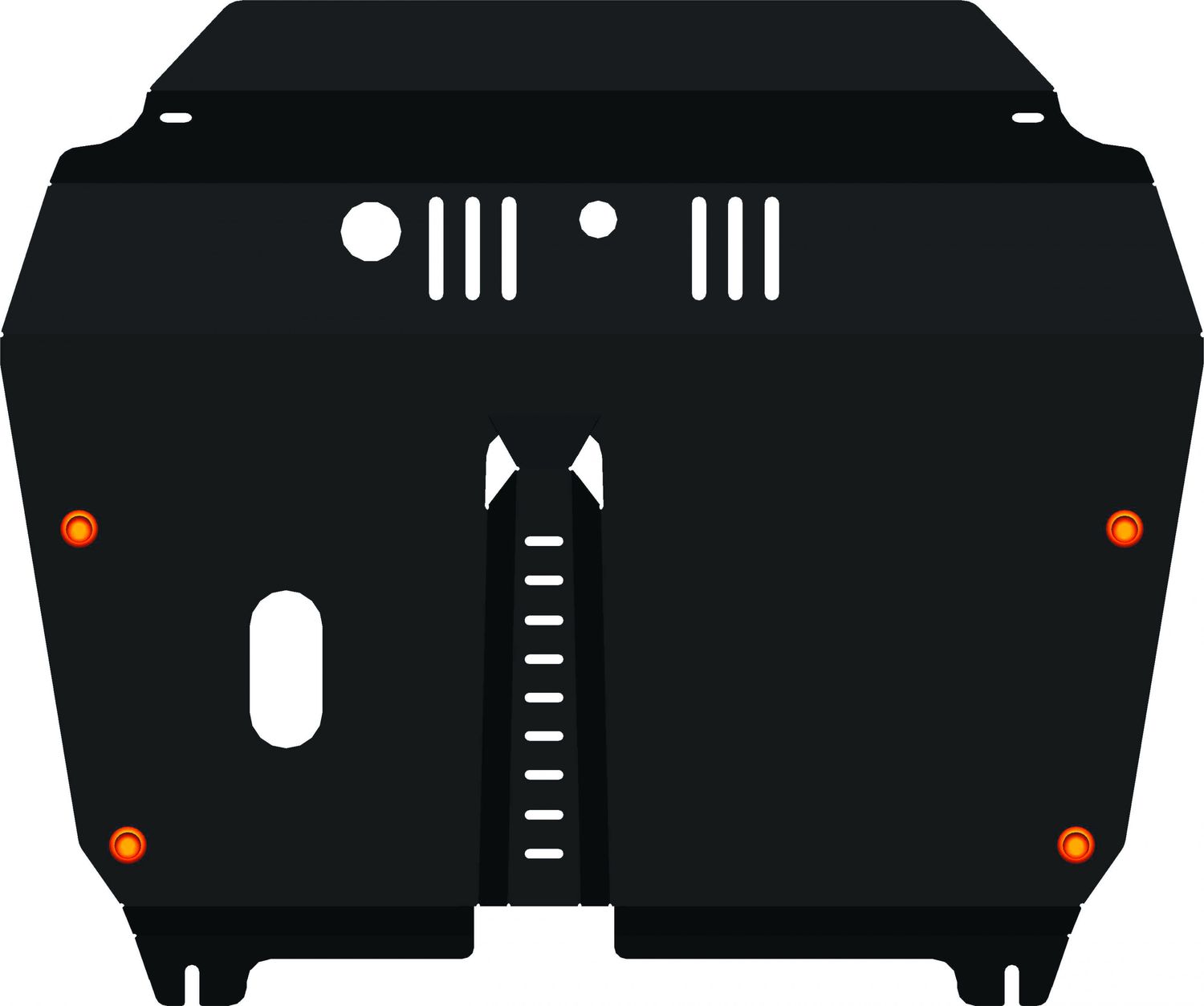 Защита Alfeco для картера и КПП Toyota Sienna II 2003-2010. Артикул ALF.24.74