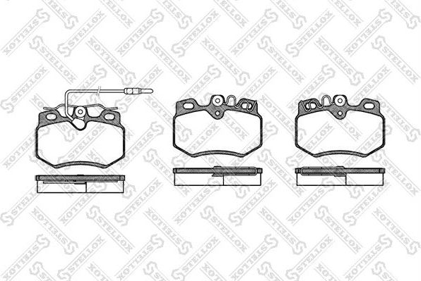 Тормозные колодки Stellox передние для Citroen C6 2005-2012. Артикул 181 012-SX
