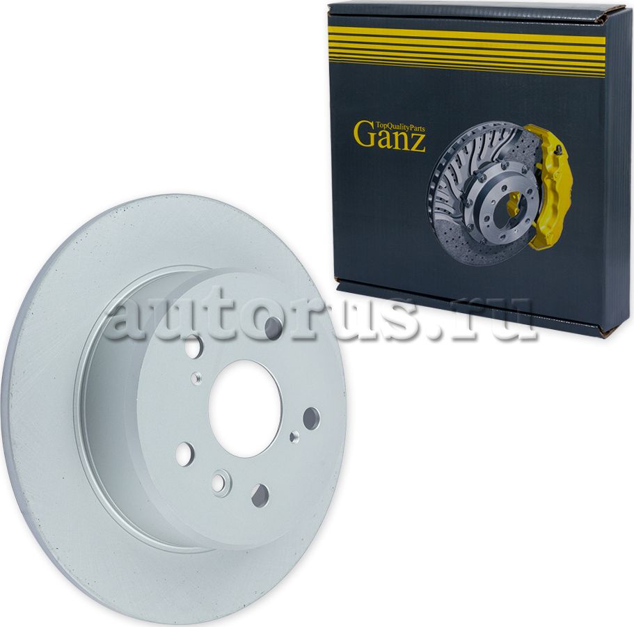 Диск тормозной задний с покрытием (Ganz). Артикул GIJ06137