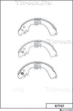 Тормозные колодки MK Kashiyama задние для Subaru Forester II 2002-2008. Артикул K7747