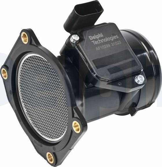 Датчик массового расхода воздуха (ДМРВ) Delphi для SEAT Toledo II 1998-2004. Артикул AF10299-12B1