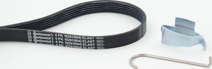 Приводной ремень поликлиновой с роликами (комплект) ContiTech. Артикул 6PK1029 ELAST T1