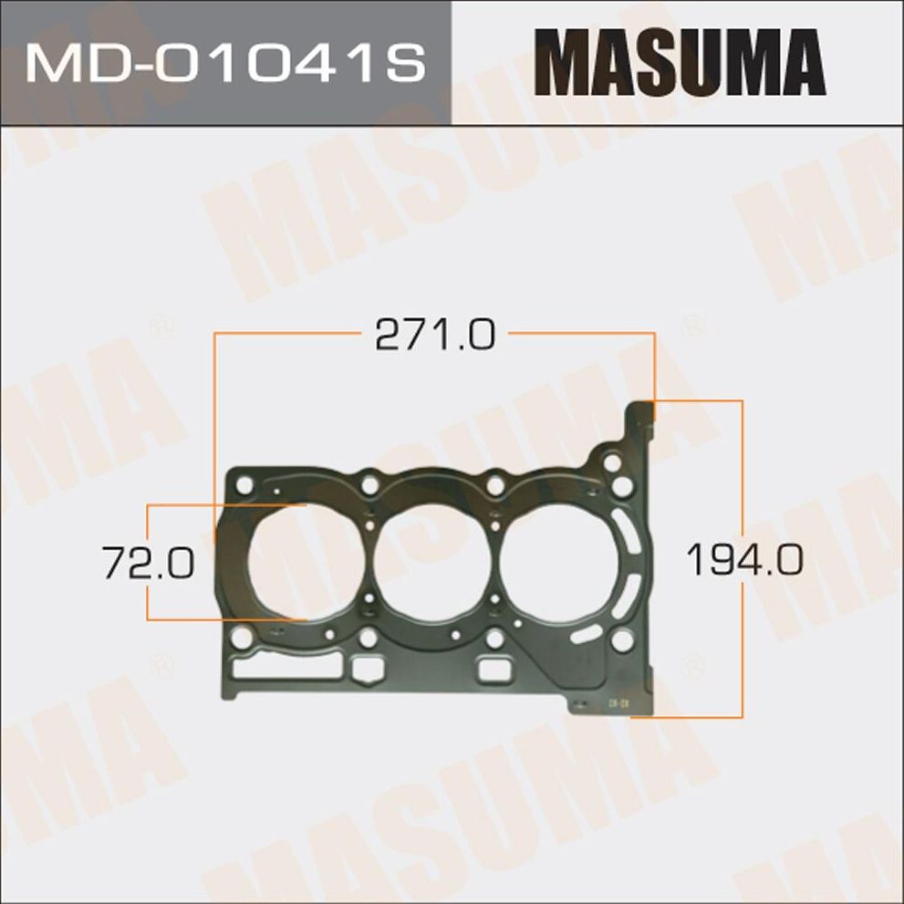 Прокладка ГБЦ Masuma. Артикул MD-01041S