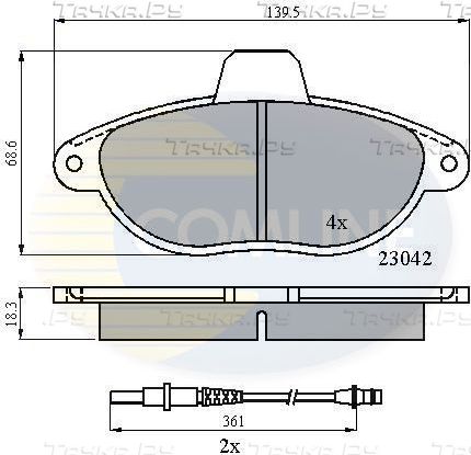 Тормозные колодки Comline Comline. Артикул CBP2714
