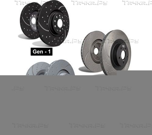 Тормозной диск EBC Brakes задний для Lexus LX 570 2007-2021. Артикул GD1743