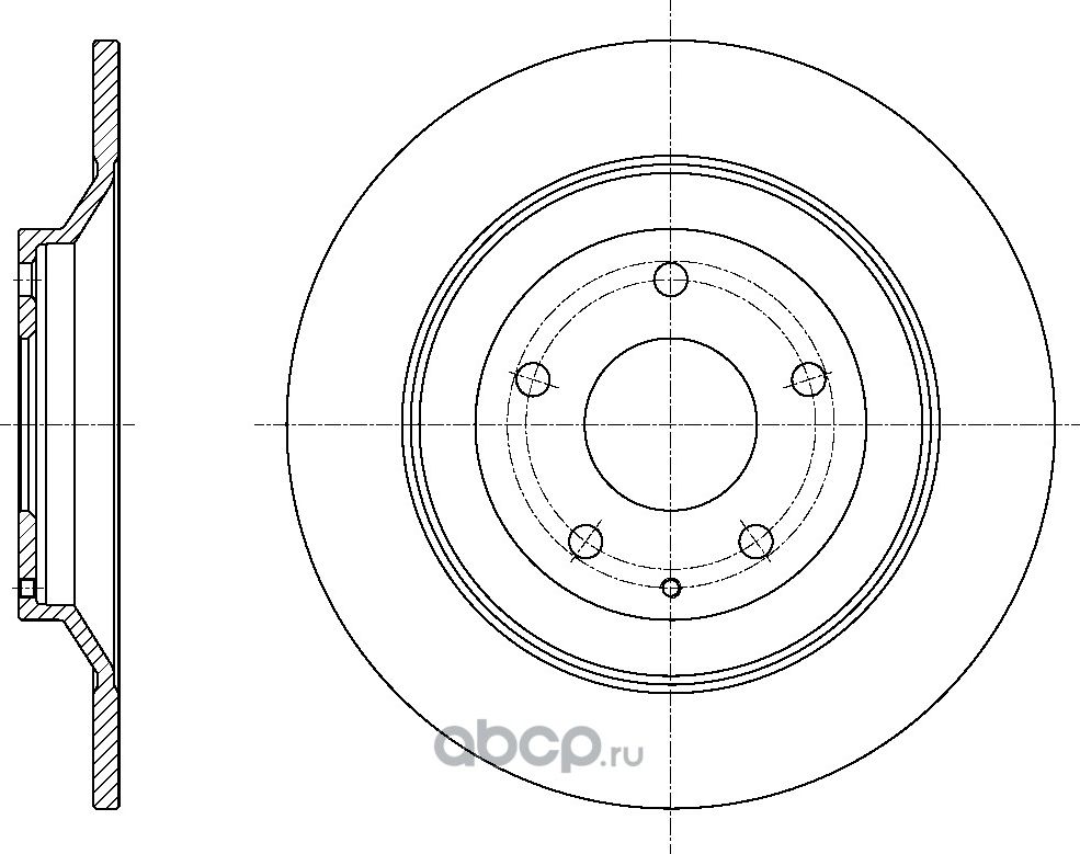 Диск тормозной (G-Brake). Артикул GR01991