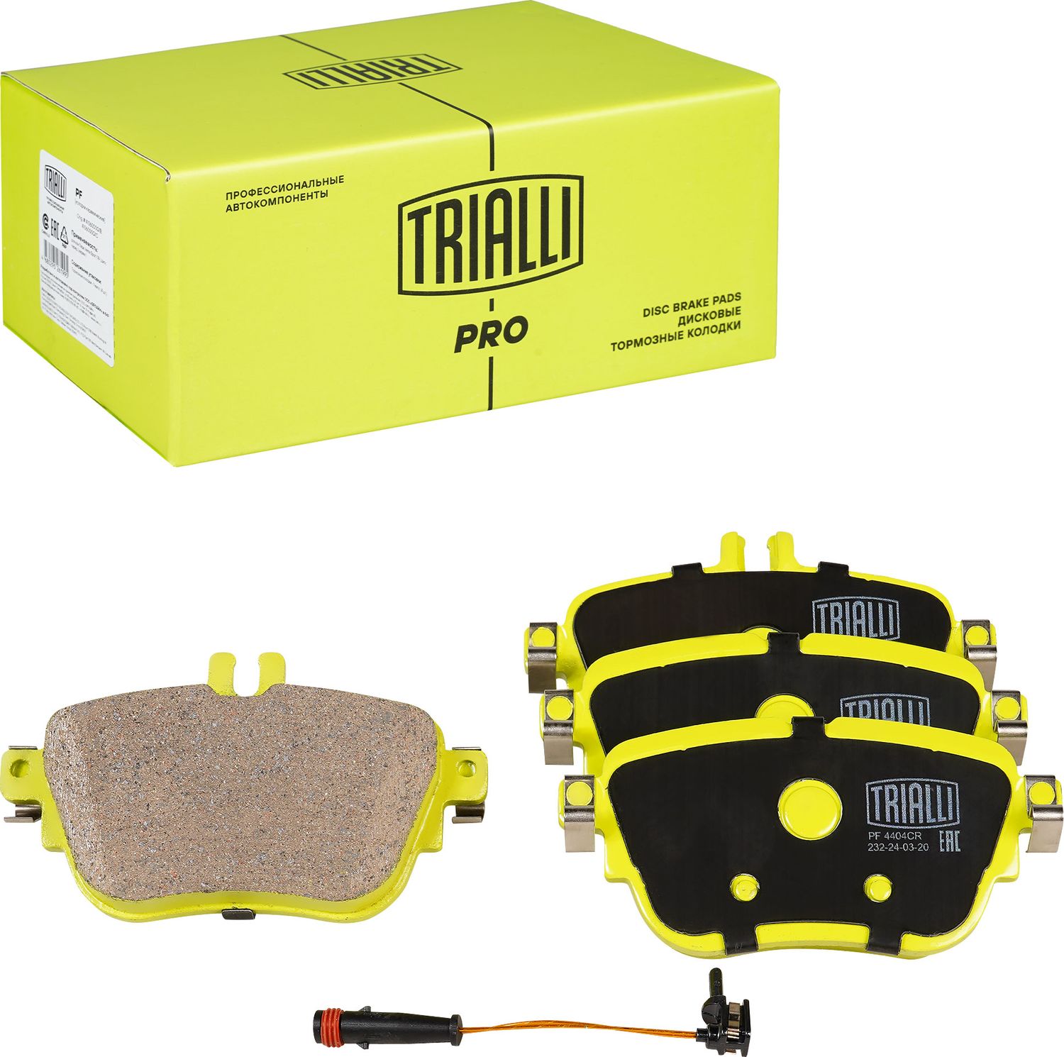 Тормозные колодки Trialli (Керамика). Артикул PF 4404CR