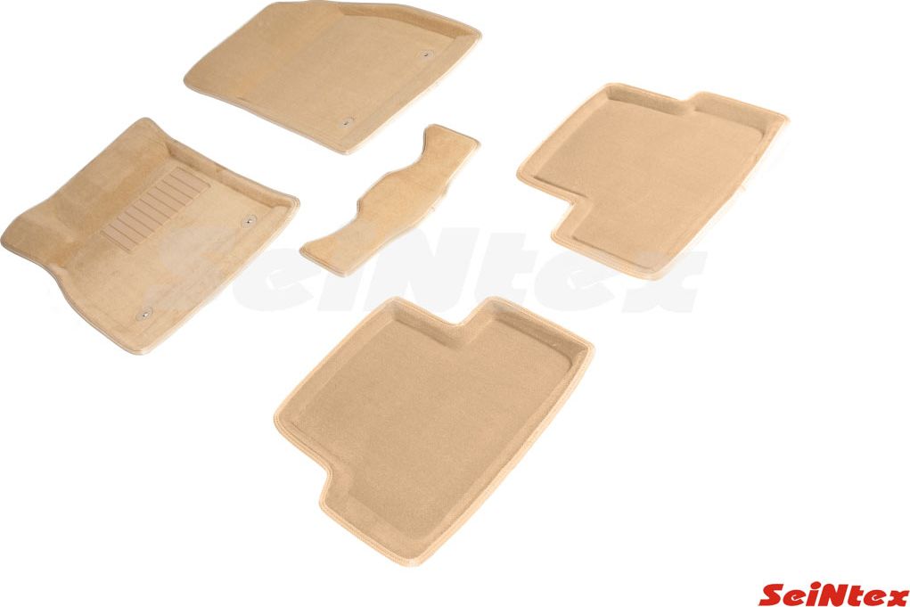 Коврики Seintex 3D ворсовые для салона Opel Astra J 2009-2017 БЕЖЕВЫЕ. Артикул 94406
