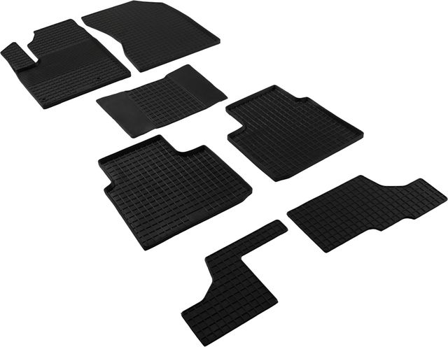 Коврики резиновые Seintex с узором сетка для салона Mitsubishi Outlander IV 2022-2026. Артикул 316434