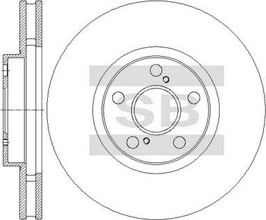 Тормозной диск Sangsin Hi-Q. Артикул SD4071