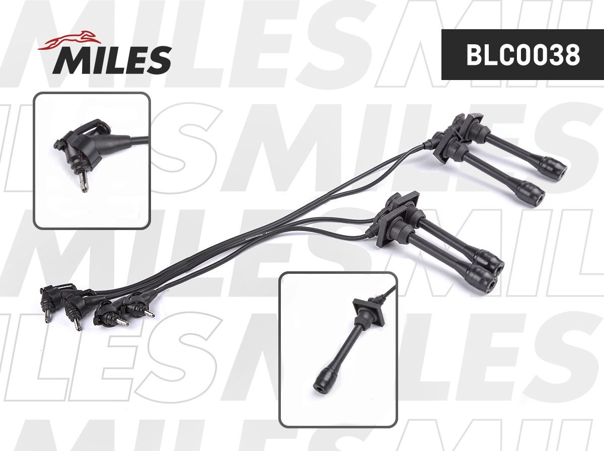 Высоковольтные провода (провода зажигания) (комплект) Miles. Артикул BLC0038