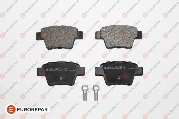 Тормозные колодки Eurorepar. Артикул 1617272480