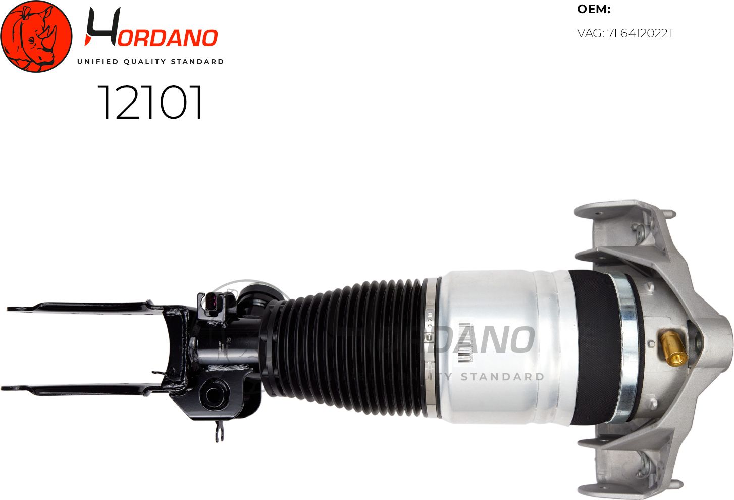 Пневматический амортизатор (Hordano). Артикул 12101