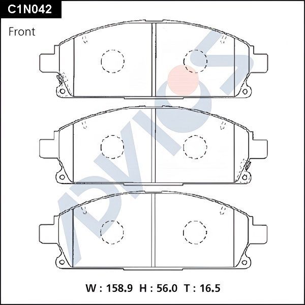 Тормозные колодки Advics. Артикул C1N042