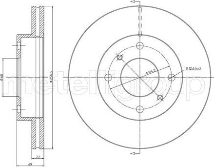 Тормозной диск Trusting передний для Nissan Primera P11 1996-2002. Артикул DF350