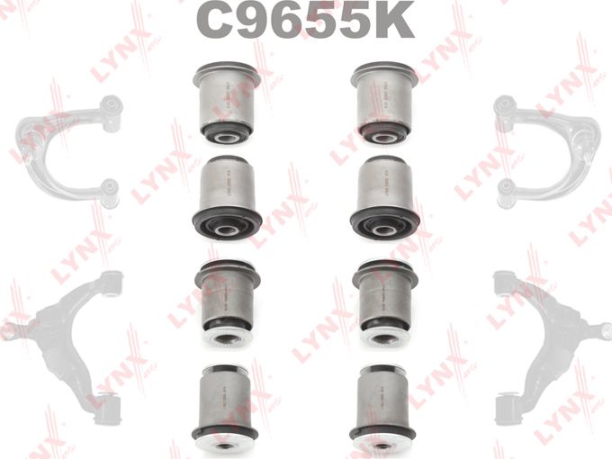 Сайлентблок переднего рычага подвески LYNXauto KIT. Артикул C9655K