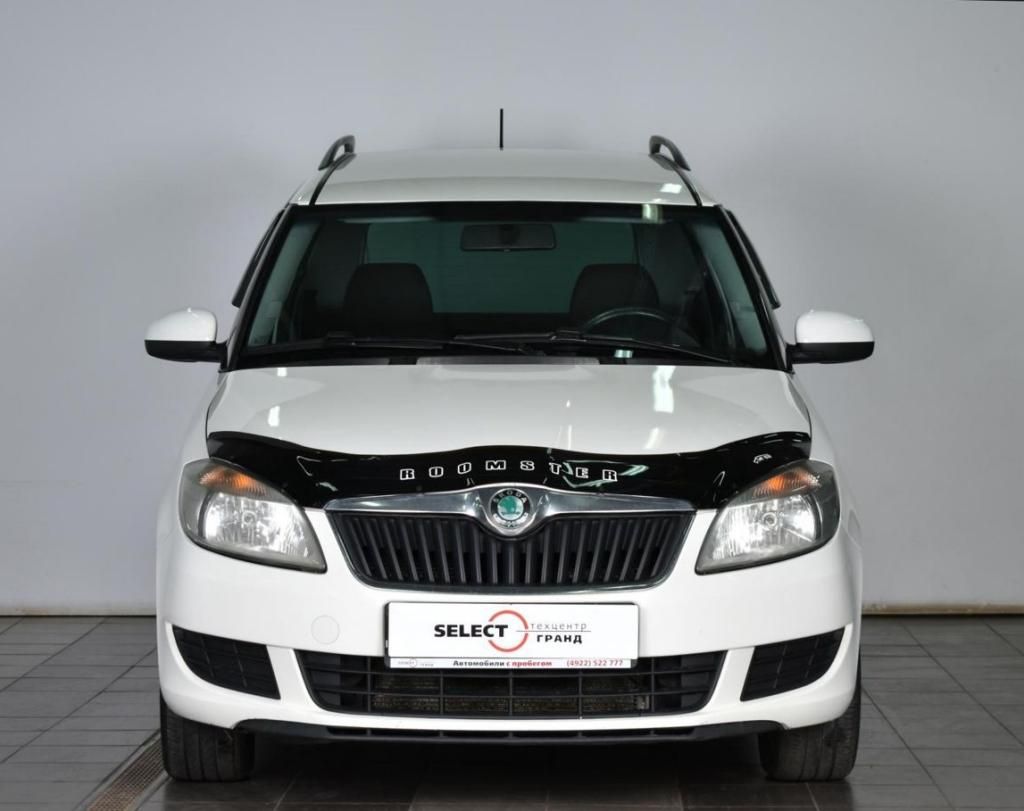 Дефлектор VT52 для капота Skoda Roomster I рестайлинг 2010-2015. Артикул SK14VT