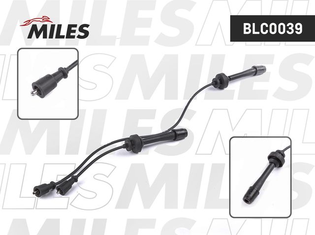 Высоковольтные провода (провода зажигания) (комплект) Miles для Mazda MPV II (LW) 1999-2002. Артикул BLC0039