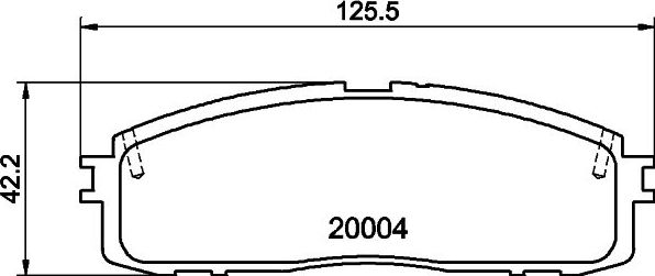Тормозные колодки Nisshinbo. Артикул NP1046