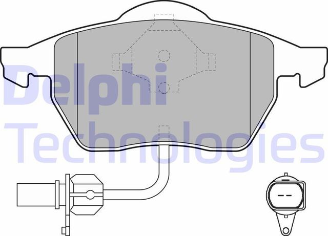 Тормозные колодки Delphi (Low-Metallic). Артикул LP1706