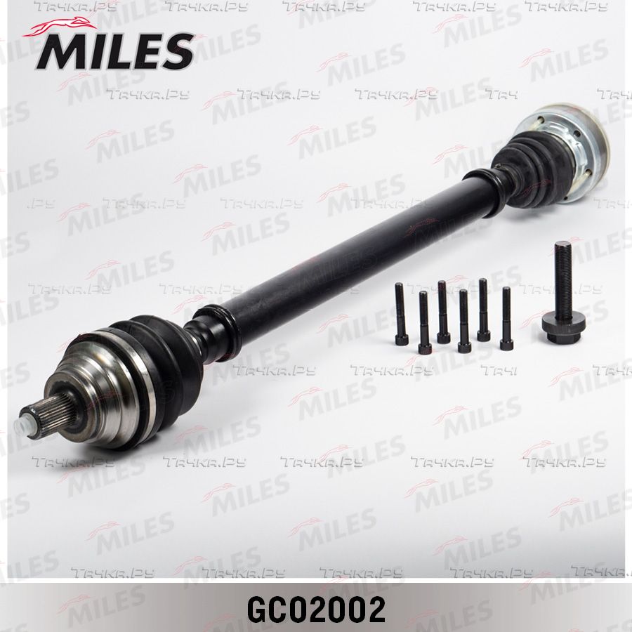 Полуось (привод в сборе, приводной вал) Miles правая для Volkswagen Touran I 2006-2010. Артикул GC02002