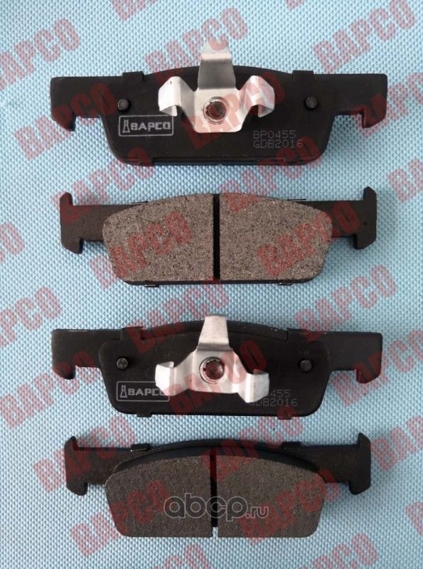 Колодки тормозные дисковые пер. LOGAN II/SANDERO II 12- CLIO IV 12 (Bapco) Bapco. Артикул BP0455