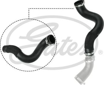 Патрубок интеркулера Gates для Ford Transit VIII 2013-2026. Артикул 09-0617