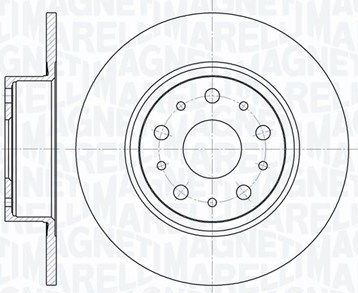 Тормозной диск Magneti Marelli. Артикул 361302040155