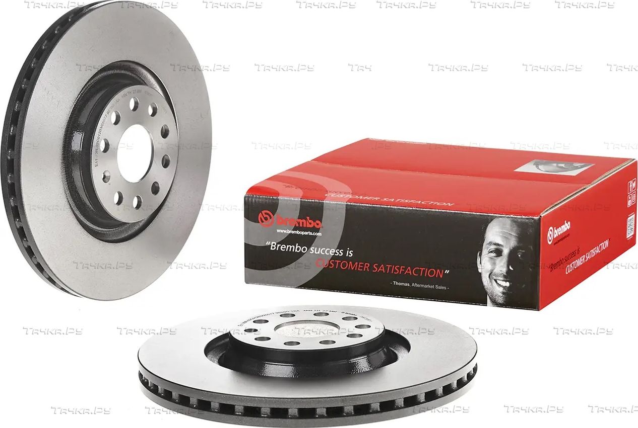 Тормозной диск Brembo PRIME LINE - UV Coated передний для SEAT Tarraco I 2018-2026. Артикул 09.C306.11