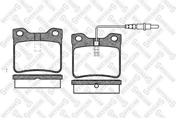 Тормозные колодки Stellox. Артикул 332 022B-SX