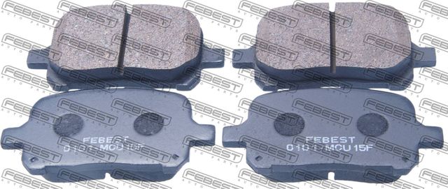 Тормозные колодки Febest. Артикул 0101-MCU15F