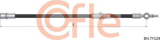 Тормозной шланг Cofle передний для Toyota MR2 II (W20) 1989-2000. Артикул 92.BH.TY129