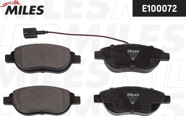 Тормозные колодки Miles передние для Fiat Multipla I 1999-2010. Артикул E100072