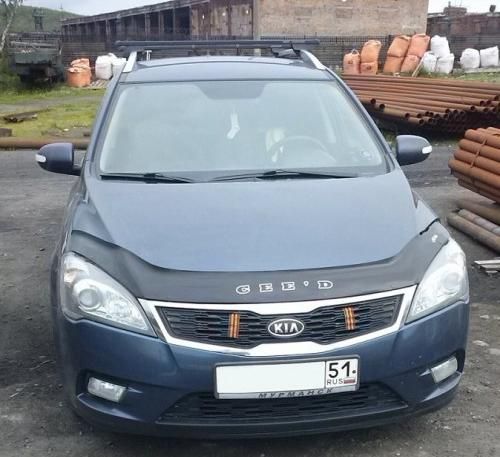 Дефлектор Vip-Tuning для капота Kia Ceed I 2009-2012. Артикул KA21