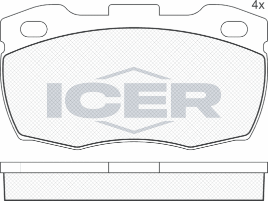 Тормозные колодки Icer. Артикул 141089