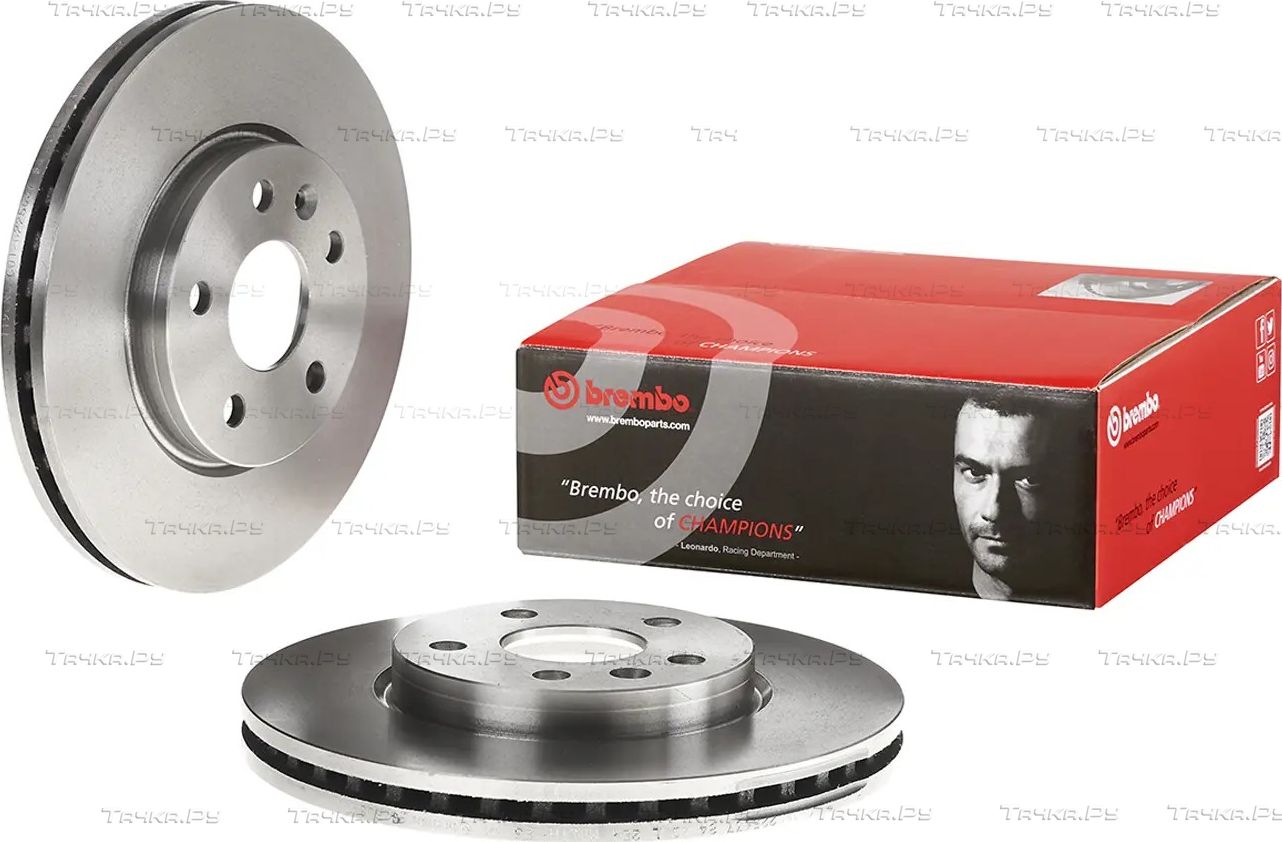 Тормозной диск Brembo передний для Chevrolet Aveo II 2011-2015. Артикул 09.B355.10