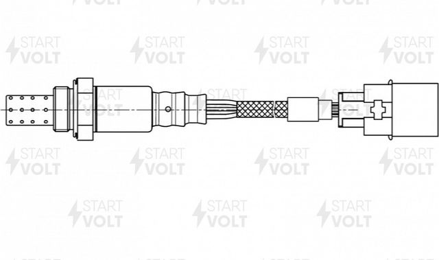 Лямбда-зонд (кислородный датчик) StartVOLT для Mitsubishi Colt V (CJ) 1996-2000. Артикул VS-OS 1102