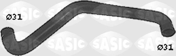 Патрубок радиатора (системы охлаждения) Sasic левый нижний для Peugeot 206 1999-2009. Артикул SWH0493