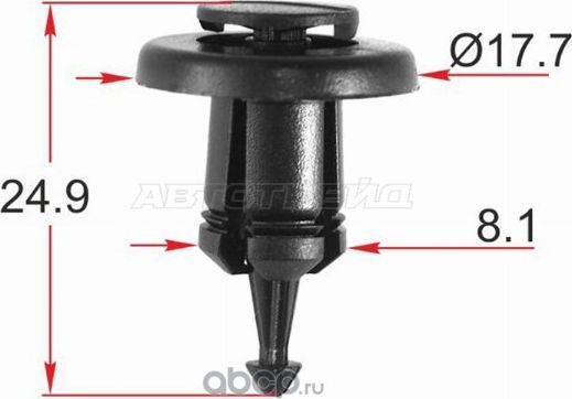 Клипса крепежная NISSANRENAULT 10 штук (SAT). Артикул STKE362