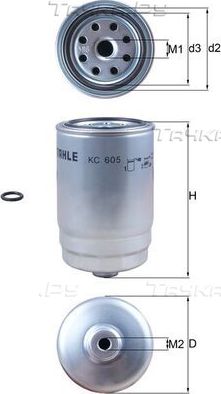 Топливный фильтр Mahle. Артикул KC 605D