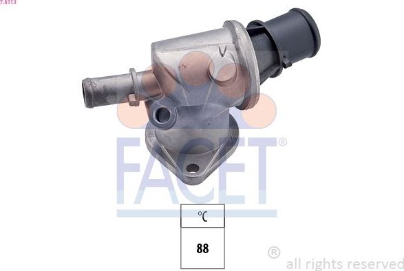 Термостат Facet Made in Italy - OE Equivalent для Fiat Marea 1996-2002. Артикул 7.8113