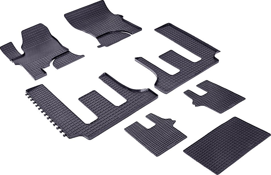 Коврики резиновые Seintex с узором сетка для салона SsangYong Stavic 2013-2015. Артикул 85282