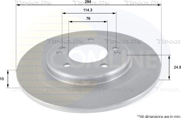 Тормозной диск Comline COATED. Артикул ADC2410