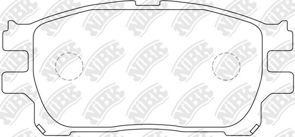 Тормозные колодки NiBK. Артикул PN1784