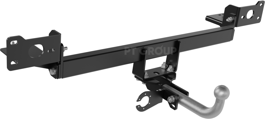 Фаркоп PT Group с крашеной балкой и оцинкованным крюком для Changan UNI-K 2022-2026. Артикул CUK-22-991528.00Black