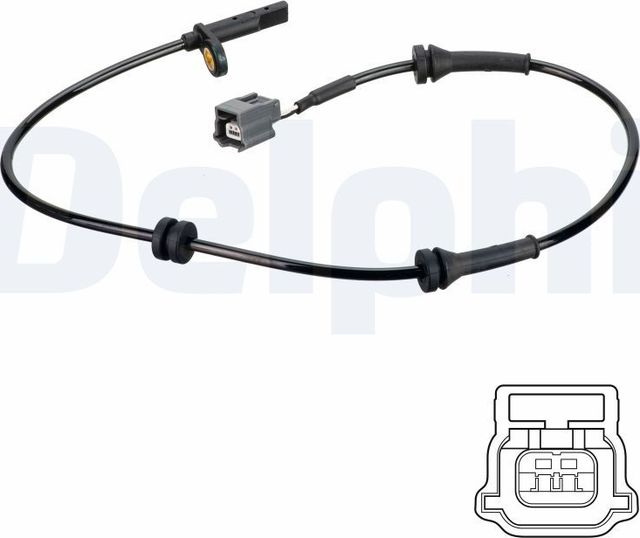 Датчик ABS Delphi передний для Renault Koleos II 2017-2026. Артикул SS20796