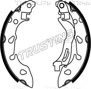 Тормозные колодки Trusting задние для Ford KA II 2008-2016. Артикул 034.125