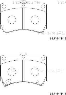 Тормозные колодки Asimco. Артикул KD3798