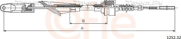 Трос сцепления Cofle. Артикул 1252.32
